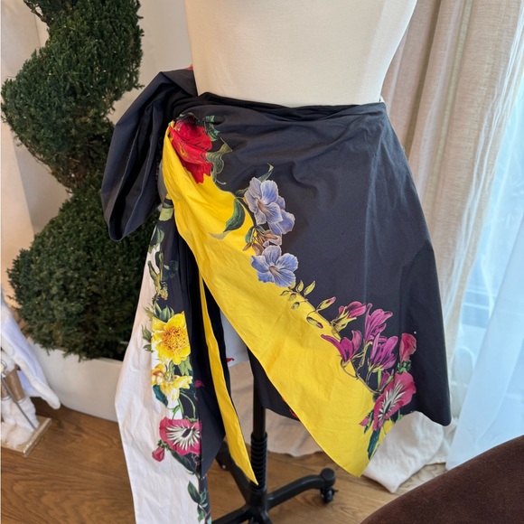 Oscar de la Renta Floral Print Tie Skort - Size 14 - Picture 3 of 14